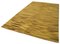 Gelber orientalischer handgewebter Flatwave Kilim Teppich aus Wolle 3