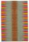 Multicolor Oriental Hand Knotted Wool Flatwave Kilim Carpet, Image 1