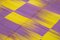 Violetter türkischer Flatwave Kilim Teppich aus handgewebter Wolle 5