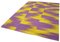 Violetter türkischer Flatwave Kilim Teppich aus handgewebter Wolle 3