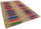 Tapis Kilim Sculpté à la Main Multicolore et Laine Orientale 2