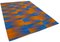 Orange Turkish Hand Knotted Wool Flatwave Kilim Carpet 2