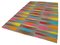 Mehrfarbiger Orientalischer Flatwave Kilim Teppich aus handgewebter Wolle 3