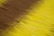 Tappeto Kilim Flatwave giallo lana intrecciato a mano, Turchia, Immagine 5