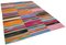 Multicolor Anatolian Hand Knotted Wool Flatwave Kilim Carpet 2