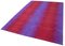 Lila Oriental Handgeknüpfter Flatwave Kilim Teppich aus Wolle 3