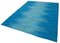 Blauer Orientalischer Flatwave Kelim Teppich aus handgewebter Wolle 3