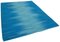 Blauer Orientalischer Flatwave Kelim Teppich aus handgewebter Wolle 2