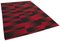 Roter orientalischer handgewebter Flatwave Kilim Teppich aus Wolle 2