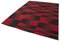 Roter orientalischer handgewebter Flatwave Kilim Teppich aus Wolle 3