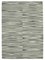 Grey Anatolian Hand Knotted Wool Flatwave Kilim Carpet 1