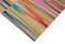 Mehrfarbiger türkischer Handgeknüpfter Flatwave Kilim Teppich aus Wolle 4