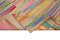 Mehrfarbiger türkischer Handgeknüpfter Flatwave Kilim Teppich aus Wolle 6