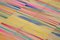 Mehrfarbiger türkischer Handgeknüpfter Flatwave Kilim Teppich aus Wolle 5