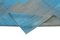 Blauer Anatolischer Handgeknüpfter Flatwave Kilim Teppich aus Wolle 6