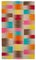 Alfombra Kilim oriental oriental de lana multicolor tejida a mano, Imagen 1