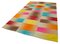 Mehrfarbiger Orientalischer Flatwave Kilim Teppich aus handgewebter Wolle 3