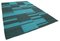 Türkisfarbener Orientalischer Flatwave Kilim Teppich aus handgewebter Wolle 2