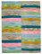 Multicolor Anatolian Handmade Wool Flatwave Kilim Carpet 1