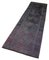 Anatolian Purple Hand Knotted Wool Vintage Runner Rug, Image 3