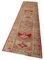 Anatolian Pink Hand Knotted Wool Vintage Runner Rug 3