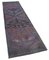 Tapis Runner Vintage en Laine Anatolienne Violette Fait Main 2