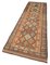 Handmade Wool Turkish Brown Vintage Runner Rug, Image 3