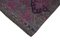 Vintage Oriental Handmade Wool Purple Runner Rug, Image 4
