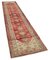 Anatolian Red Hand Knotted Wool Vintage Runner Rug 2