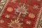 Tappeto vintage anatolico in lana intrecciata a mano rossa, Immagine 5