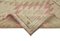 Alfombra de pasillo vintage oriental de lana beige hecha a mano, Imagen 6