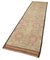 Vintage Oriental Handmade Wool Beige Runner Rug 3