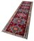 Anatolian Multicolor Hand Knotted Wool Vintage Runner Rug 3