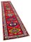 Tapis Runner Vintage Rouge Laine Artisanale Rouge, Turquie 2