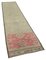 Anatolian Beige Hand Knotted Wool Vintage Runner Rug 2