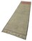 Anatolian Beige Hand Knotted Wool Vintage Runner Rug 3