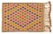Türkischer Handgeknüpfter Vintage Kilim Teppich aus Wolle 1