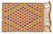 Turkish Handmade Wool Vintage Kilim Rug 1