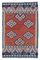 Anatolischer Handgeknüpfter Vintage Kilim Teppich aus Wolle 1