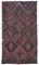 Orientalischer handgeknüpfter Vintage Kilim Teppich aus Wolle 1