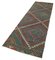 Orientalischer Handgewebter Vintage Läufer Kilim Teppich 2