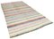 Tapis Kilim Multicolore Vintage Fait Main Laine, Turquie 3