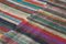 Brown Oriental Hand Knotted Wool Vintage Kilim Carpet, Image 2