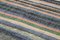 Grauer Orientaler Handgeknüpfter Vintage Kilim Teppich aus Wolle 3