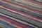 Tapis Kilim Vintage Multicolore Orienté à la Main en Laine 6