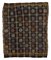 Brauner orientalischer Vintage Kilim Teppich aus handgewebter Wolle 1