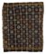 Brown Oriental Handmade Wool Vintage Kilim Carpet 1