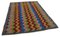 Tapis Kilim Vintage Multicolore Anatolien Tissé Kilas Vintage 2