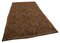 Brauner orientalischer Handgeknüpfter Vintage Kilim Teppich aus Wolle 2