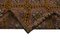 Brauner orientalischer Handgeknüpfter Vintage Kilim Teppich aus Wolle 6